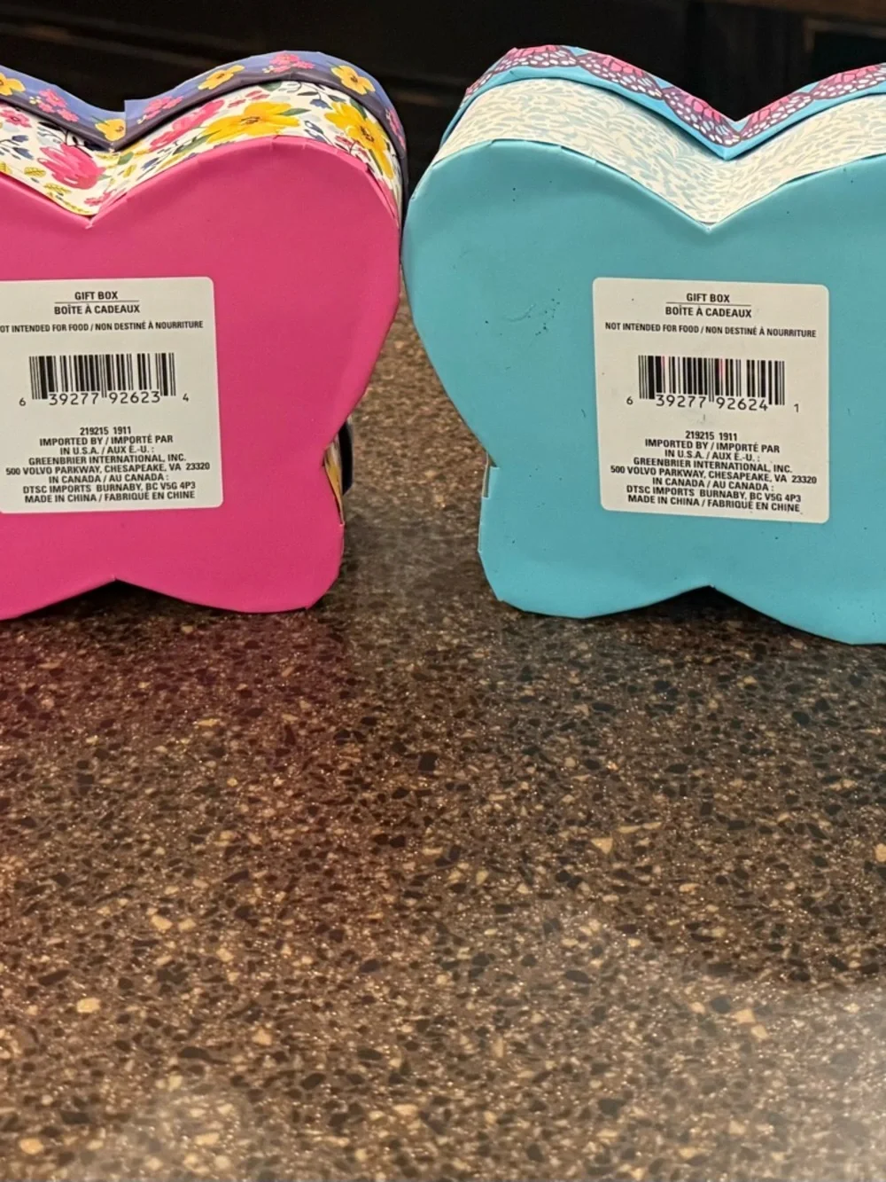 Butterfly Colorful Decorative Storage or Gift Boxes - Set of 4